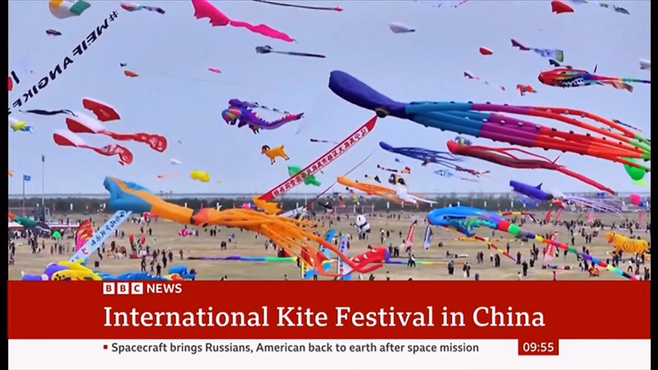 Weifang's international kite festival draws 257 teams worldwide (China/Global) 20/Apr/2025