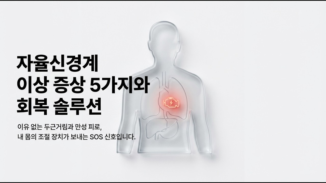 자율신경계 이상 증상 5가지와 회복을 돕는 영양제 총정리