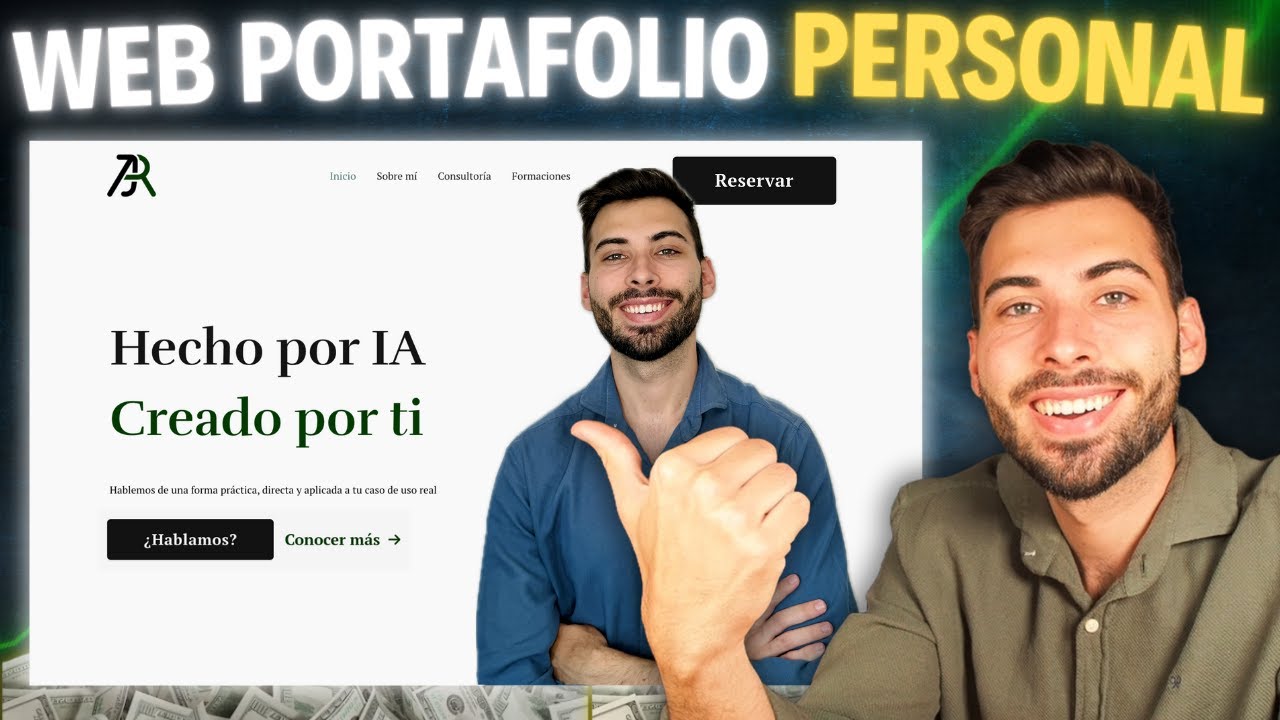 Creo una WEB de Portafolio Profesional en MINUTOS con IA 👨🏻‍💻 Tutorial FÁCIL y Rápido