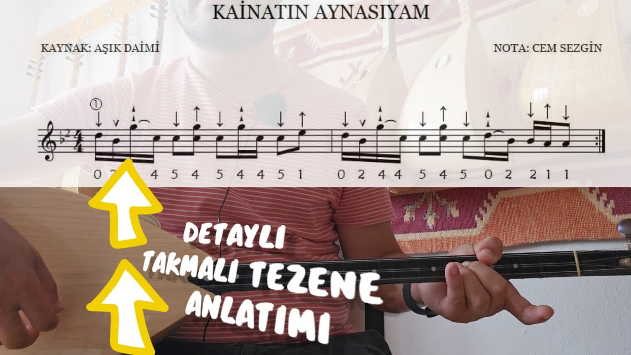 KAİNATIN AYNASIYIM #solfej takmalı tezene nasıl yapılır detaylı anlatımı