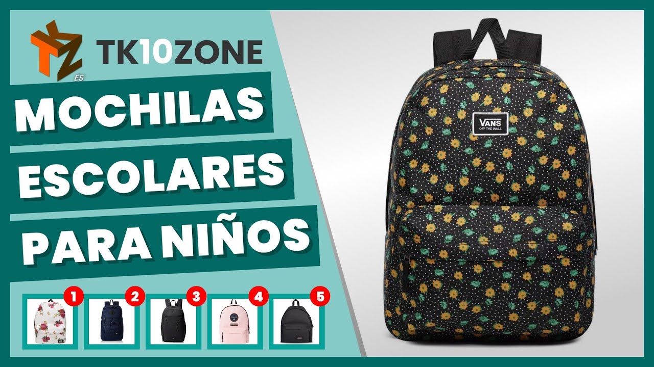 Las 5 mejores mochilas escolares para niños