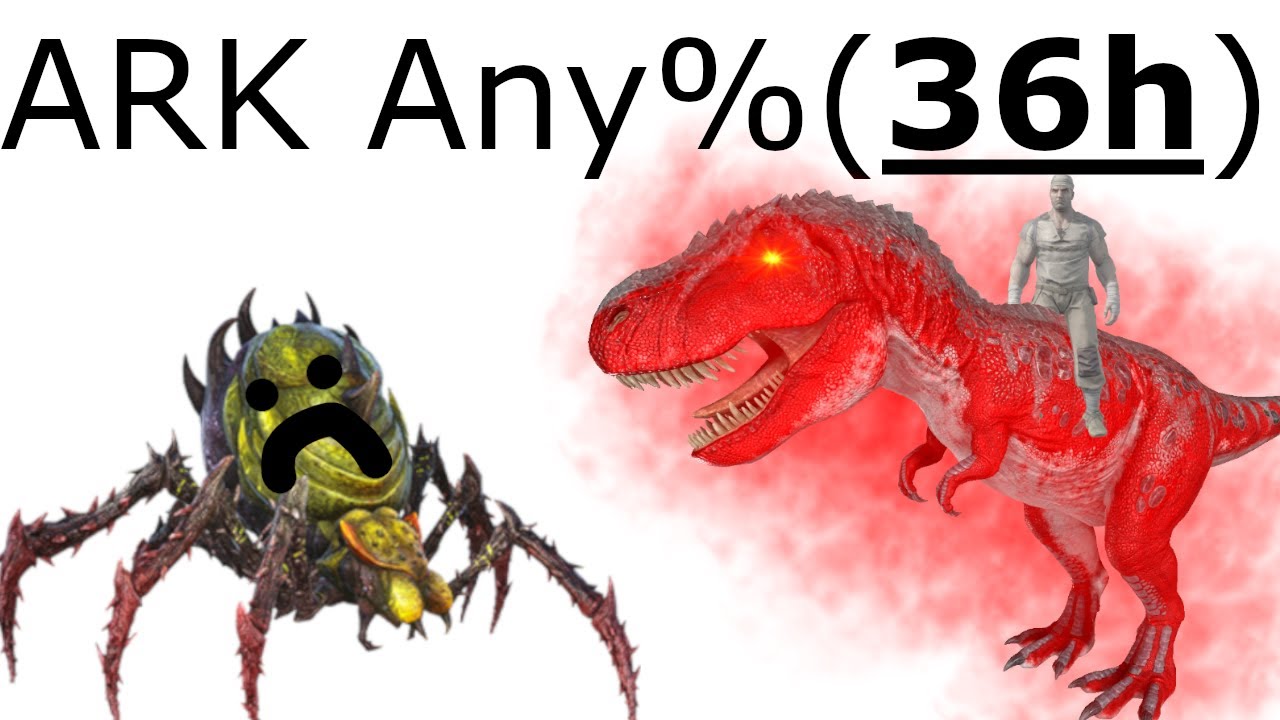 Speedrunning ARK Without Skill Be Like