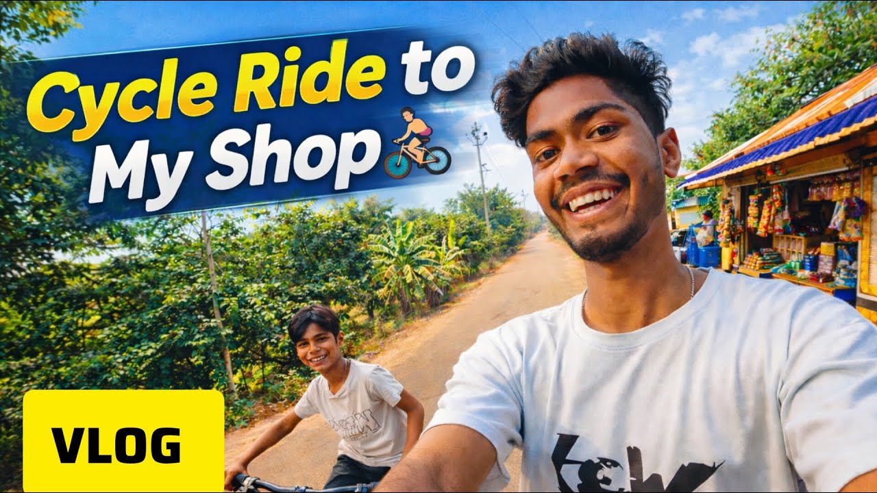 NEW VLOG || 😘🚲 || Cycle Ride to my shop wtraju