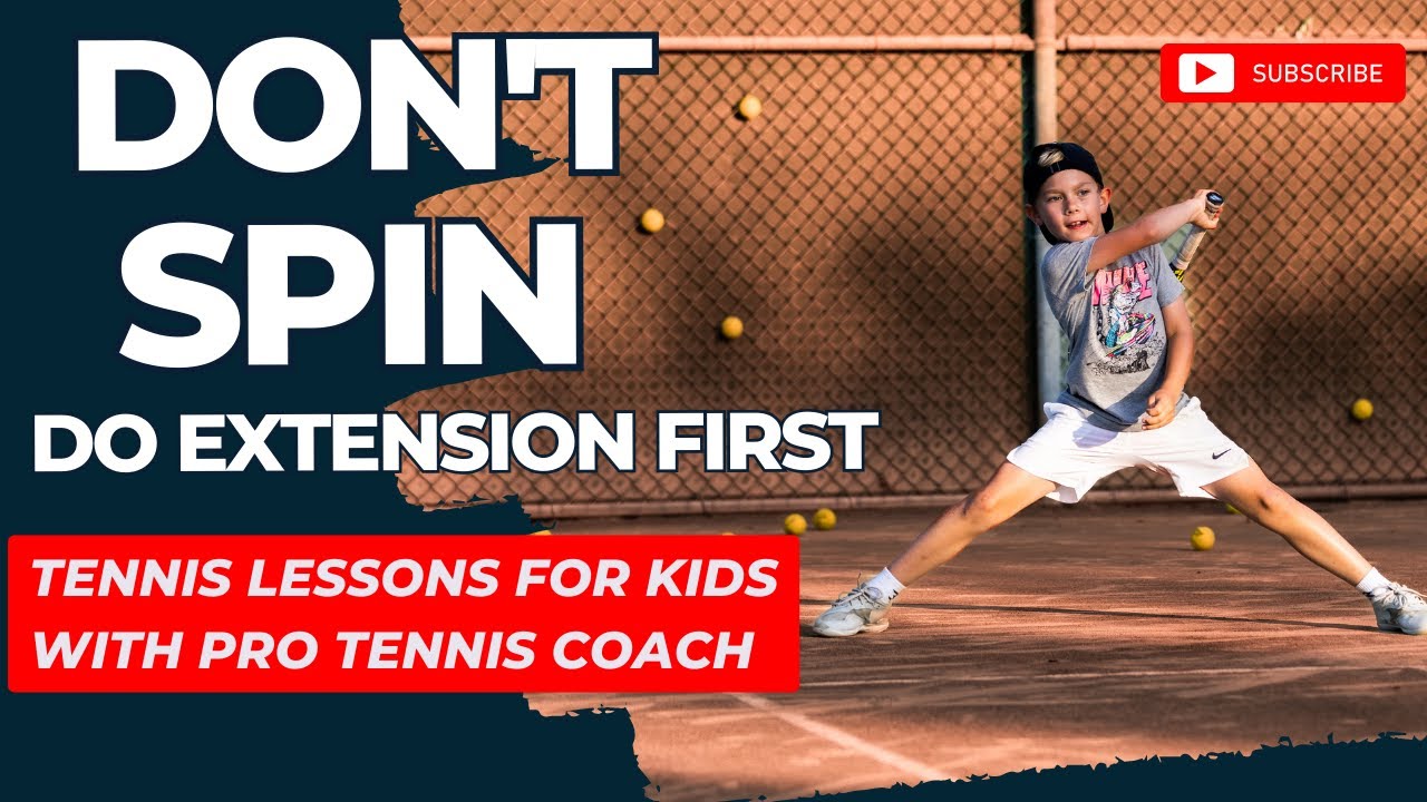 Tennis Tips: Forehand Extension as Injury Prevention for Kids and Beginner. Pro Tennis Coach