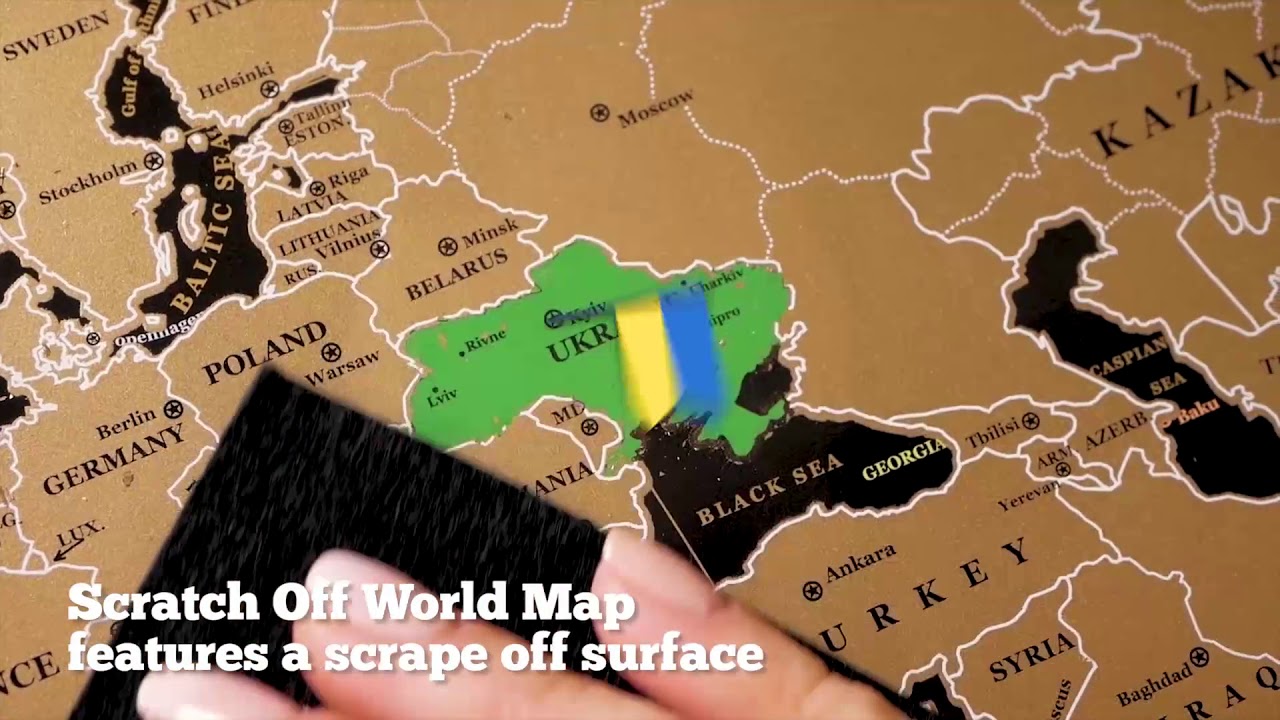 Scratch Off World Map- BEST GIFT FOR TRAVELERS EVER