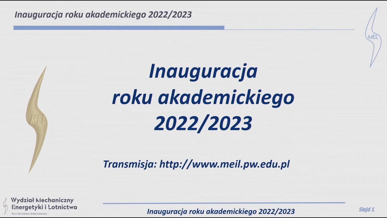 Wydział MEiL - Inauguracja roku akademickiego 2022/2023