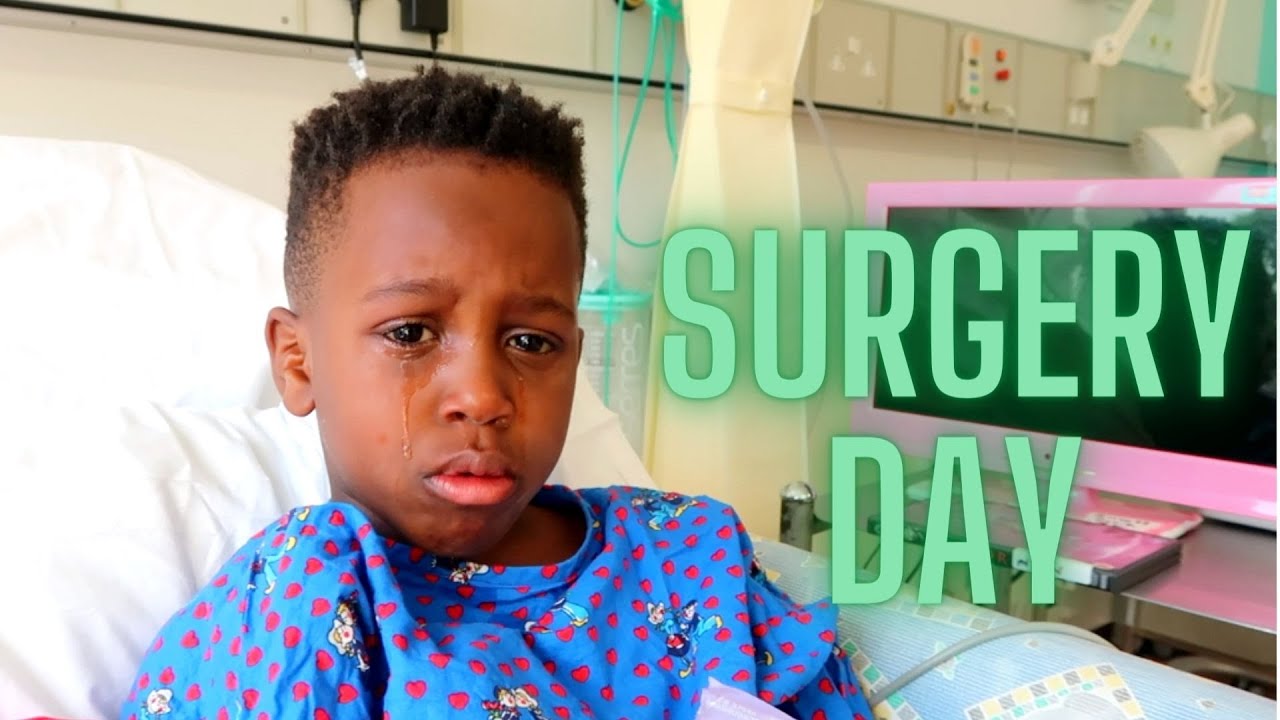 HE GOT HIS ADENOIDS REMOVED | SURGERY DAY