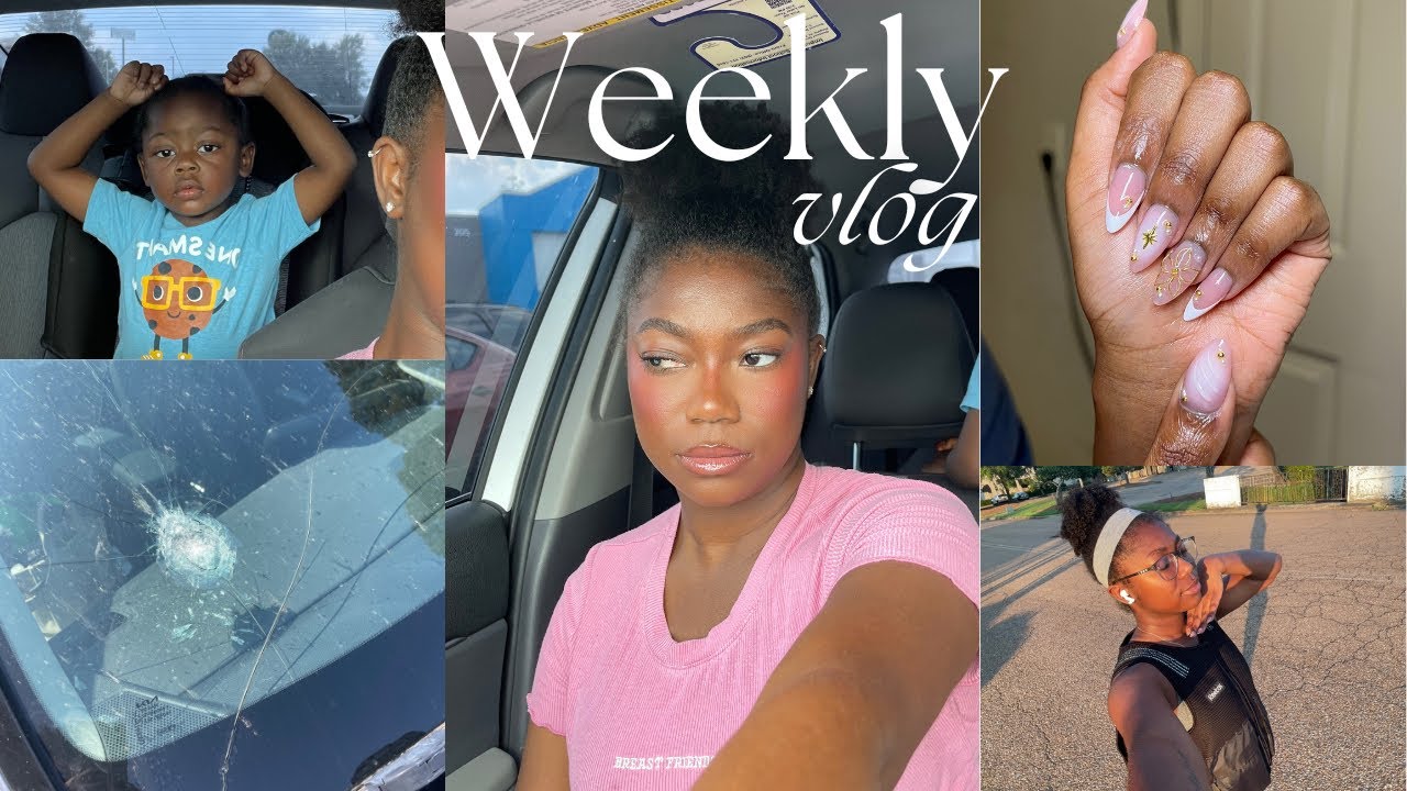WEEKLY VLOG | A ROCK WENT THROUGH MY WINDSHIELD + GOING HOME FOR THE WEEKEND + EYE SURGERY UPDATE