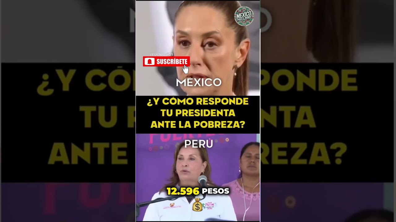 🇲🇽 M&eacute;xICo vs PeR&uacute;: 😱 ESTA LA GRAN DIFERENCIA ENTRE LAS 2  PRESIDENTAS #M&eacute;xico #Per&uacute; #SalarioM&iacute;nimo