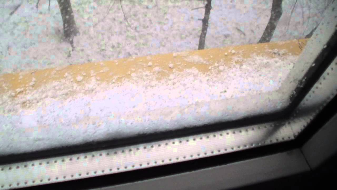 Kolejna burza śnieżna nad Łowiczem podczas huraganu Ksawery 6/12/2013 r.