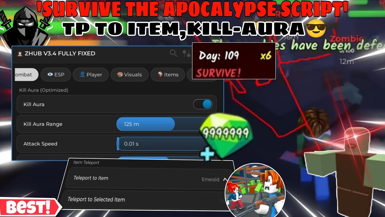 🧟&zwj;♂️Выживи в апокалипсисе! 😎 Мощная аура убийства🔥, модификации оружия (без разброса, отдачи и т....
