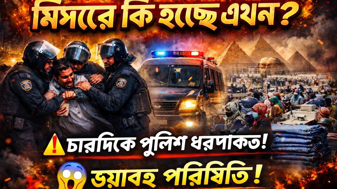 মিশরের অবস্থা বর্তমানে খুব খারাপ চারদিকে পুলিশে ধরতেছে
