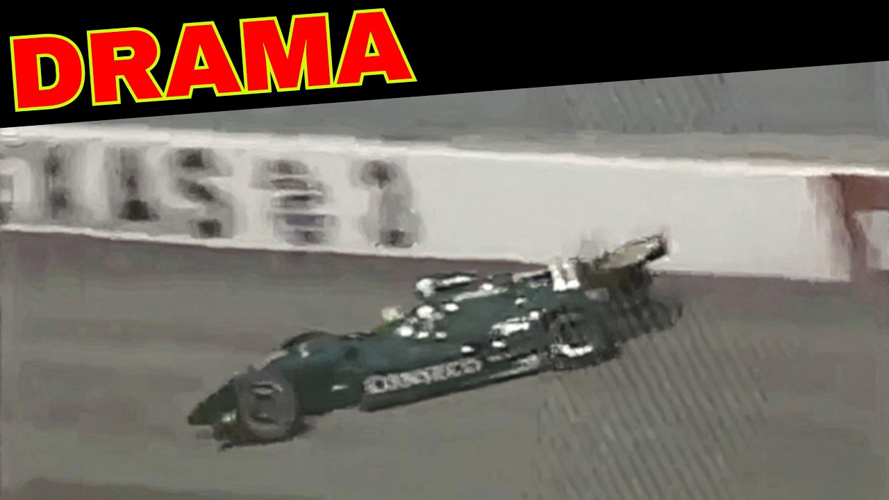 AJ Foyt Furious After Billy Boat's Tire Explodes (1998 IRL Texas 2)