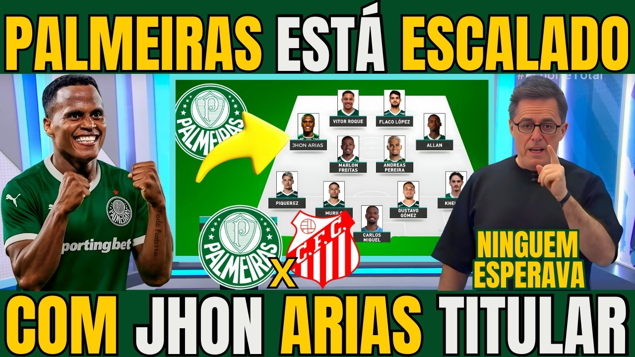 PALMEIRAS ESTÁ ESCALADO E ABEL SURPREENDEU A TODOS COM ARIAS DE TITULAR / NOTICIAS DO PALMEIRAS HOJE