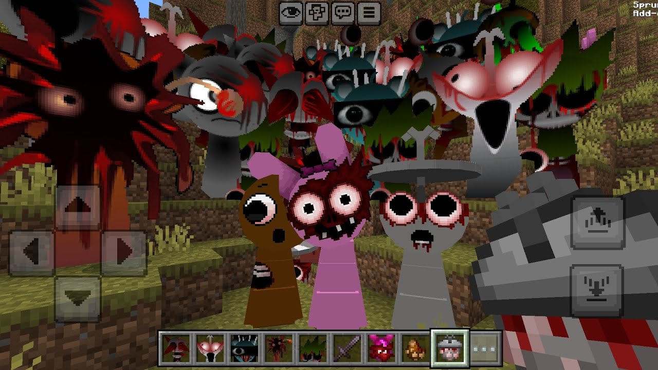 Sprunki Incredibox Phase 1 to 3 Mod in Minecraft PE 