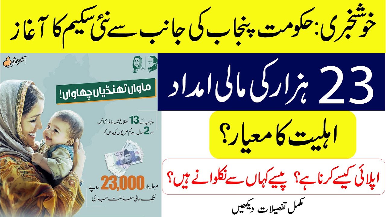 New Govt Scheme 2025: How to Get 23,000 PKR from Aaghosh Program
