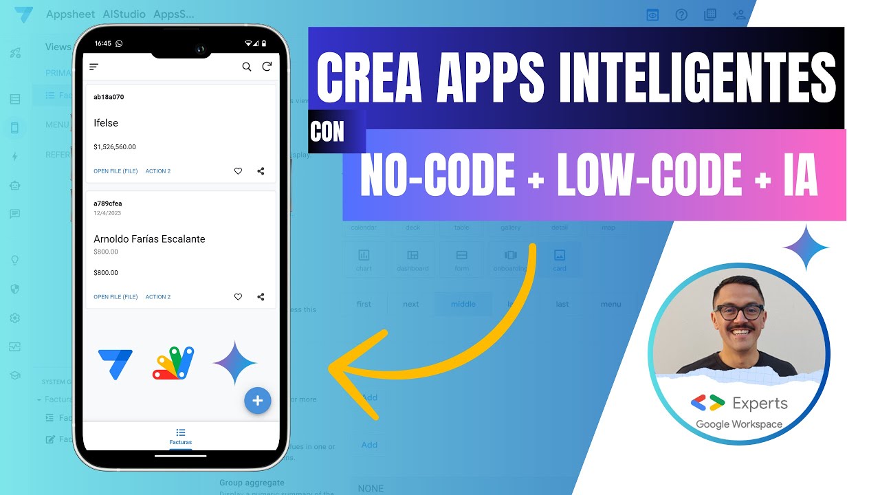 📽️ Creando una App Inteligente con AppSheet (No-Code), Apps Script (Low-Code) y Gemini API 🤖 | AS130