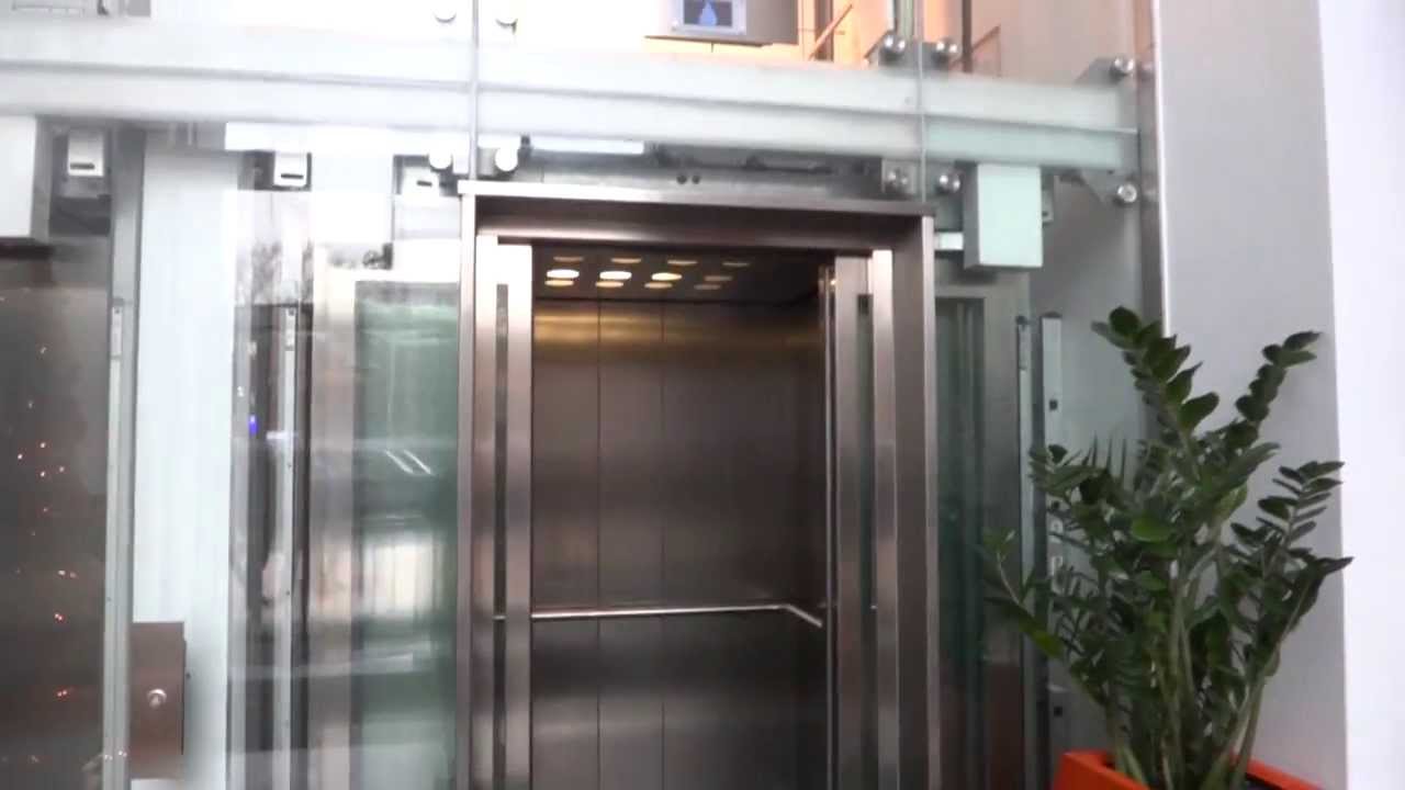Kone EcoDisc Scenic elevators at 40 Princess Street, Edinburgh
