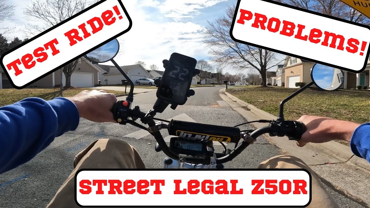Street Legal Honda Z50R 140cc PT4: The Test Ride