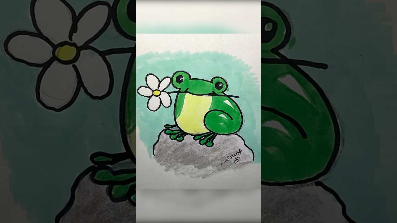 Rysujemy żabkę! #kids #drawing #shorts #dzieci #dziecięce #dzieciak #art #fun #shorts #shortvideo