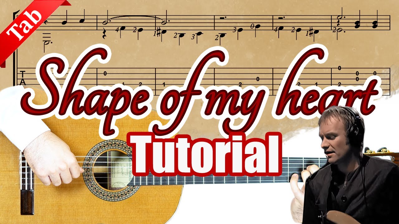 Shape Of My Heart Classical Guitar lesson +Tabs - Best Version on YouTube