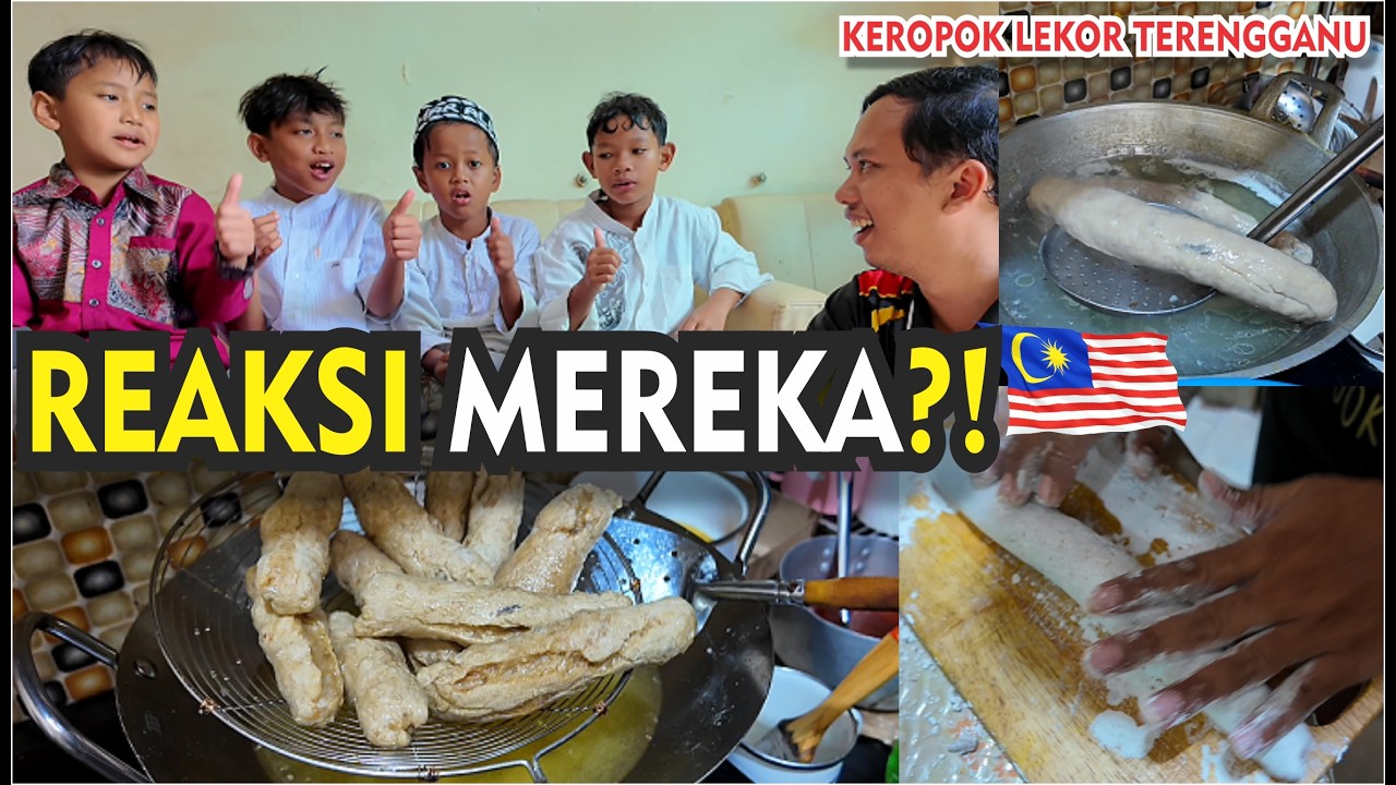 UNTUK ANAK YATIM, SAYA BUAT KEROPOK LEKOR TERENGGANU… REAKSI MEREKA TAK SANGKA 🥹🇲🇾