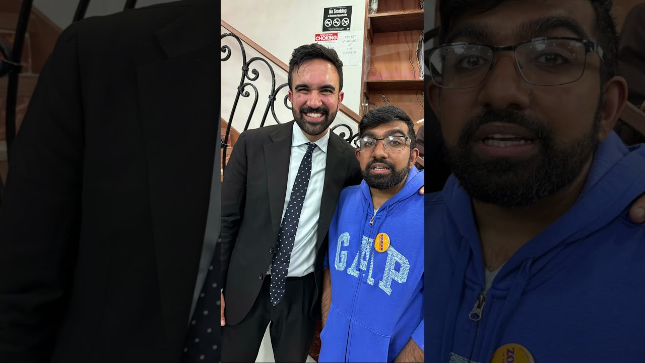 Proud Son with Zoharan Mahmdani Worked for his mayorship and succeeded Allhamdullilah#zohranmamdani