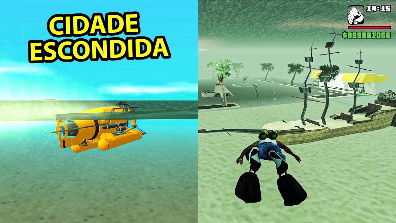 A CIDADE ESCONDIDA NO FUNDO DO MAR NO GTA SA (INSANO)