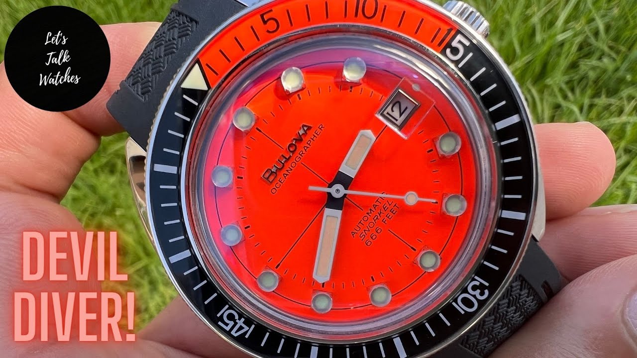 Bulova's Retro Diver Is So Striking - Devil Diver 96B350