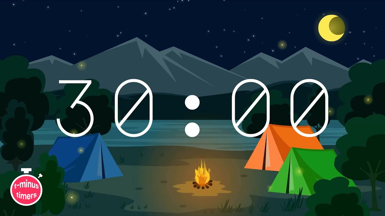 30 Minute Timer | Cozy Camping - Study Music