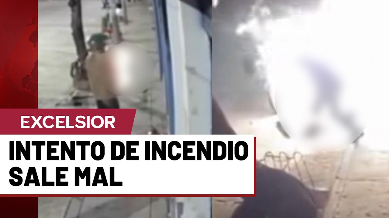 Intentó quemar un local de motocicletas y el fuego se le salió de control