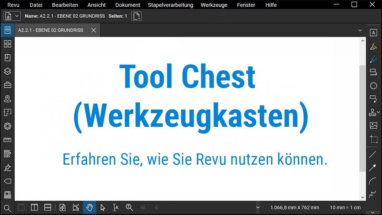 Bluebeam Revu: Tool Chest (Werkzeugkasten)