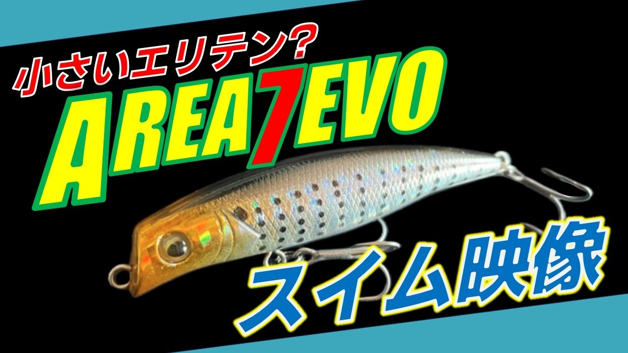 ガイア エリア7エボのスイムチェック&フォールスピード計測 #ルアー #釣り #シーバス