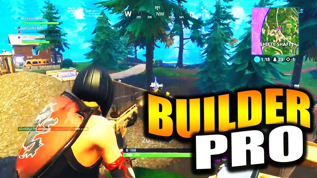 BUILDER PRO WITH A HIGH SENSITIVITY - IMPROVING BUILDING/AIMING Fortnite Battle Royale