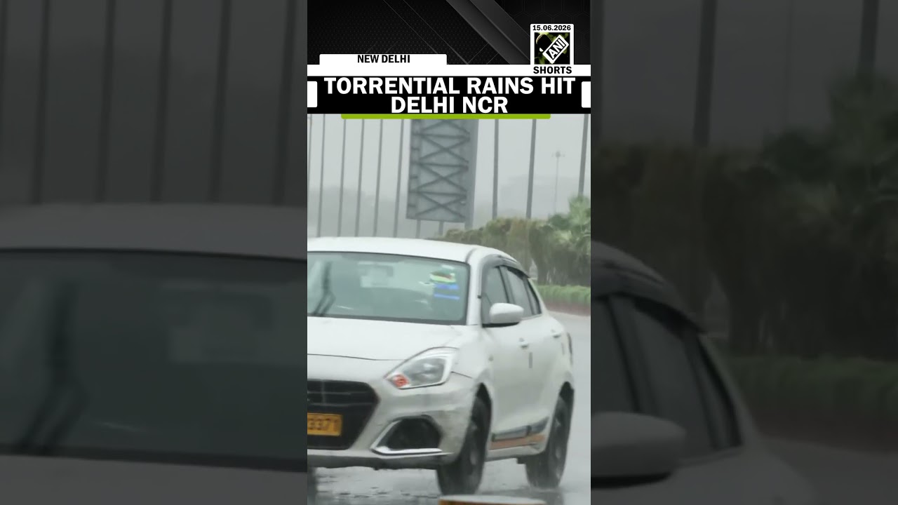 Heavy rain lashes parts of Delhi-NCR providing respite to people from intense heat