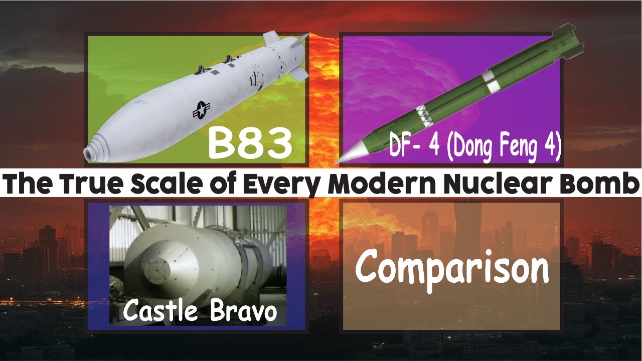 Every TRUE SCALE of a NUCLEAR Bomb (Explained in 8 Minutes)