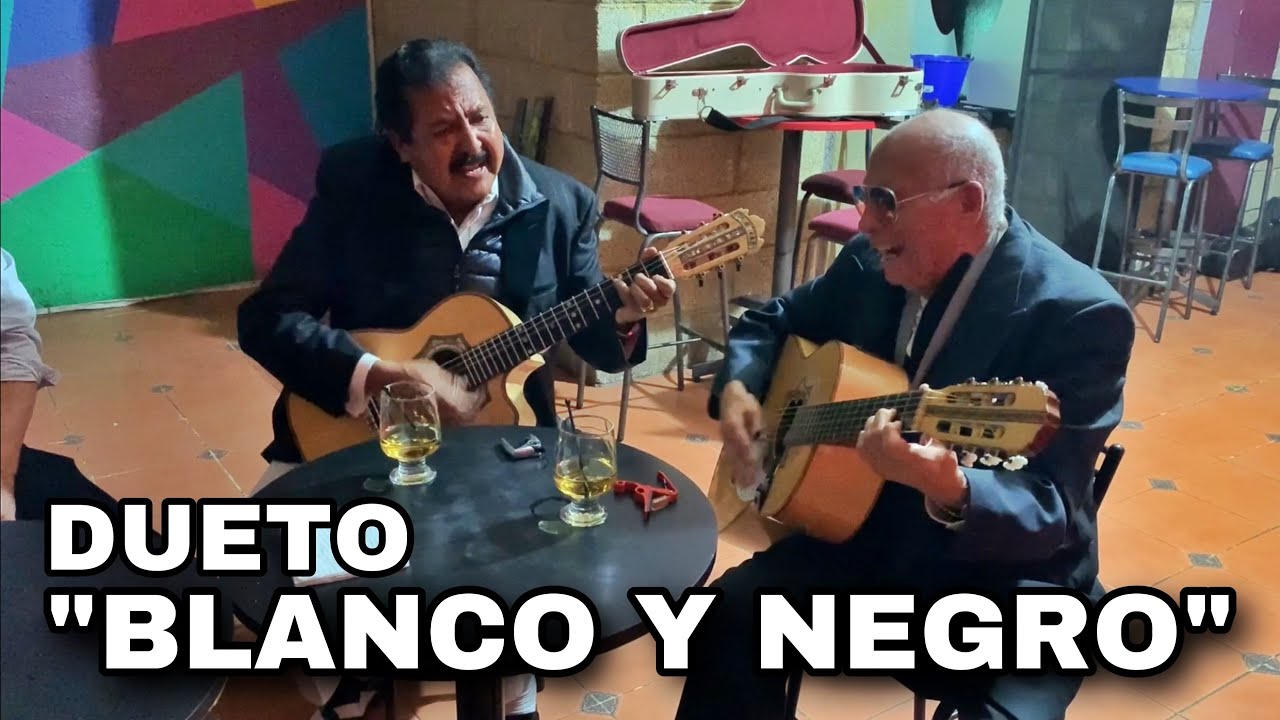 DUETO BLANCO Y NEGRO EN VIVO / TOMAS ANICA Y JUAN ESTEVEZ