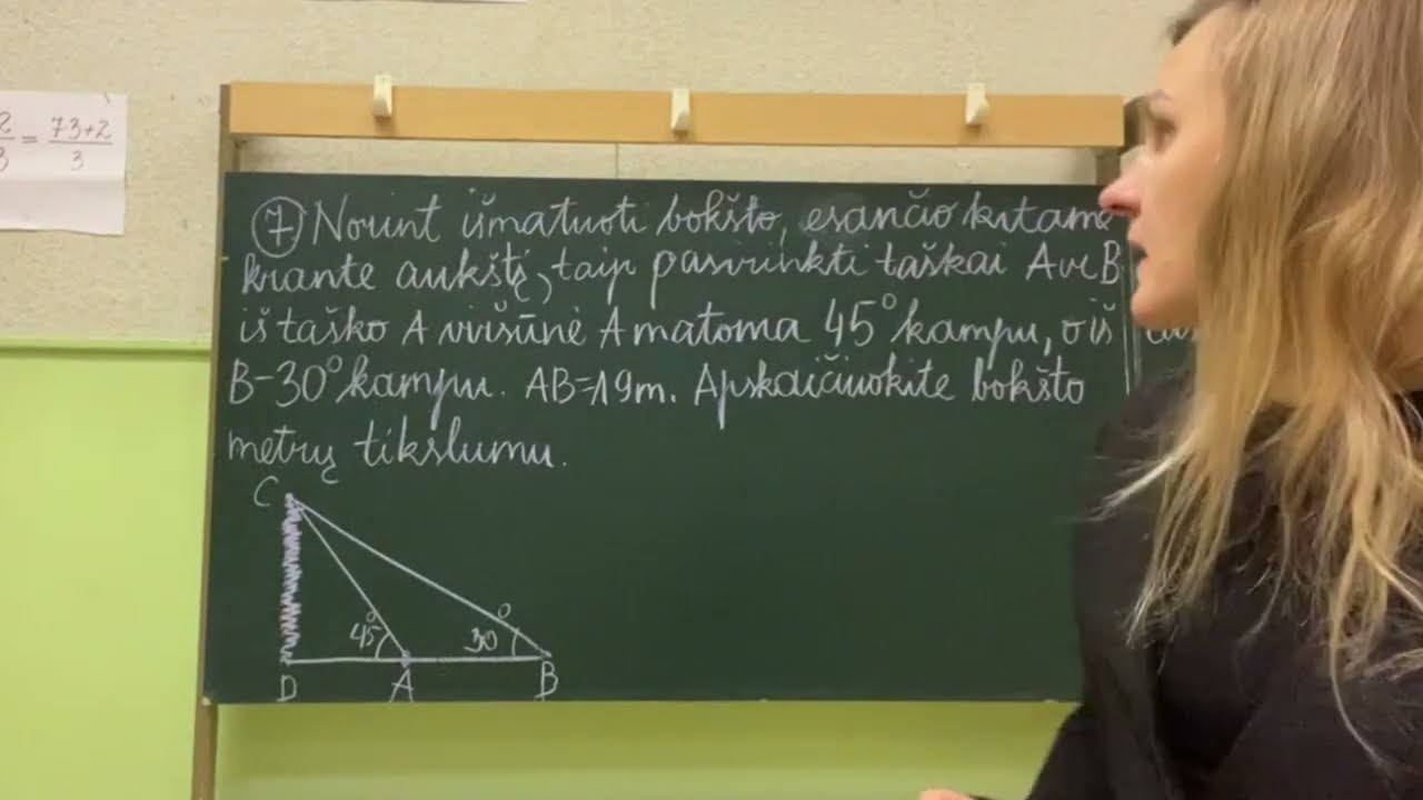 9 klasė.  Trigonometrija geometrijoje ir trigonometrinių reiškinių prastinimas. Horizontai