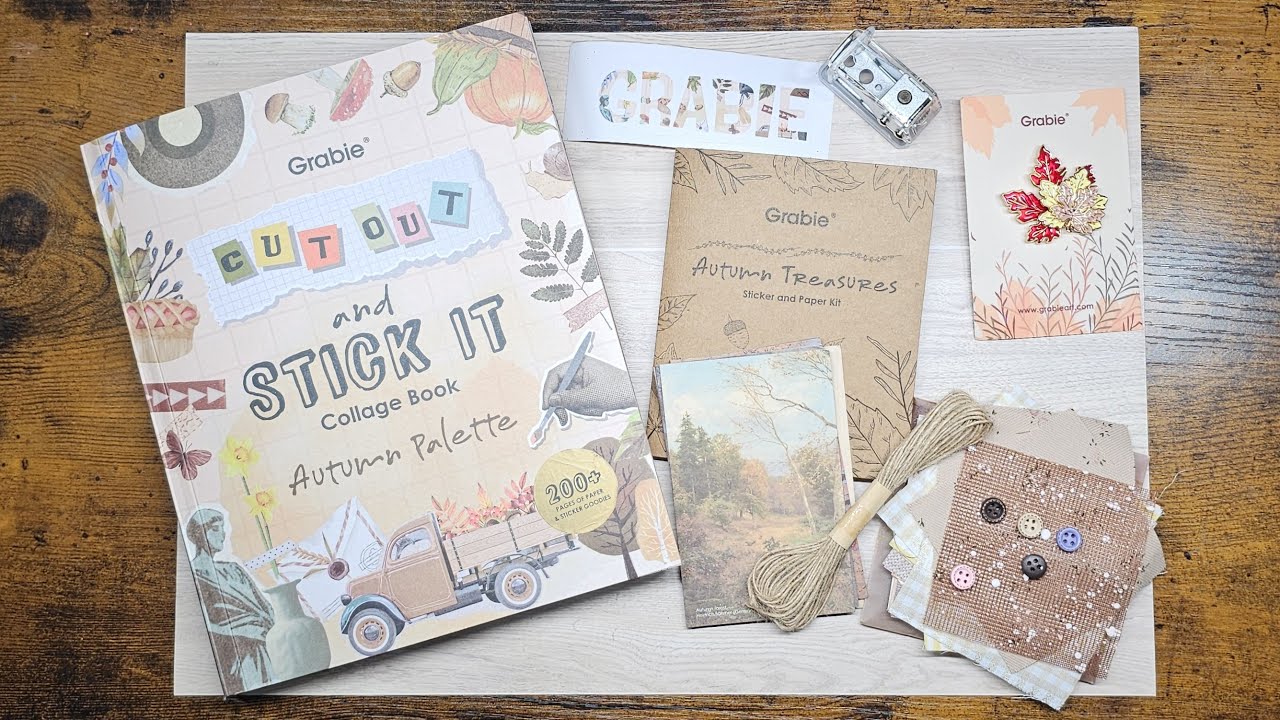 Autumn Palette-Themed Grabie Scrapbook Club Box - 2025 Grabie Scrapbooking Club UNBOXING