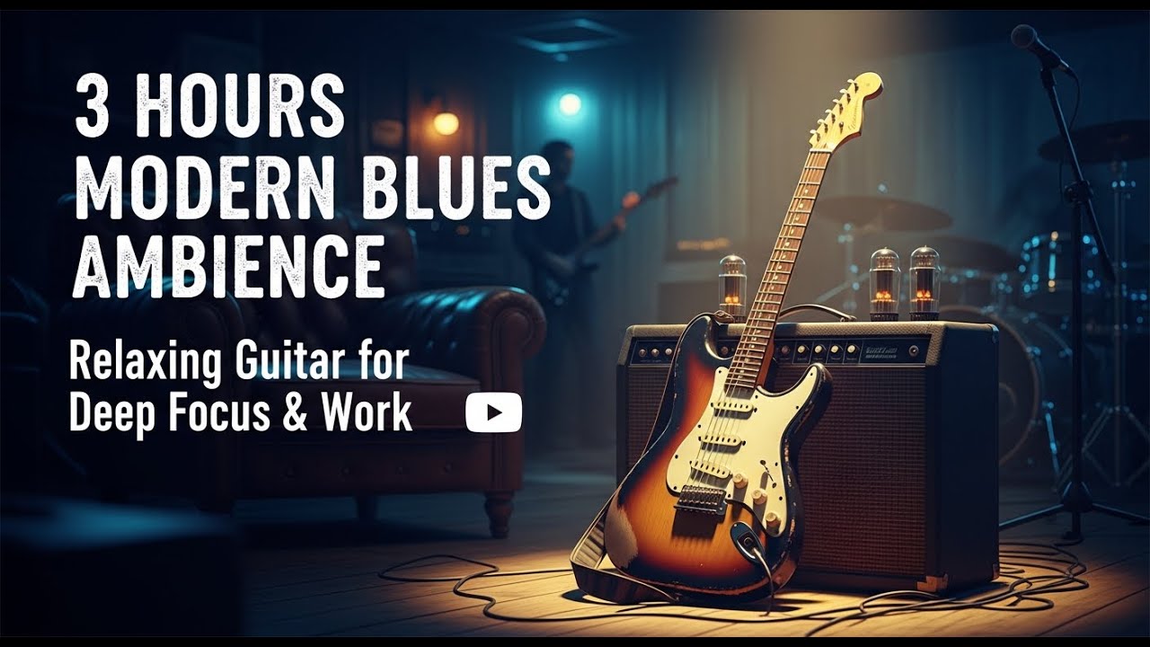 Modern Blues Ambience - Relaxing Guitar Instrumental for Work, Study, and Focus