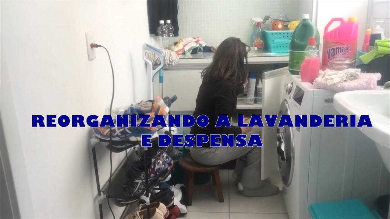 VLOG - ORGANIZANDO A LAVANDERIA E DESPENSA - DAS 8 ÀS 18H