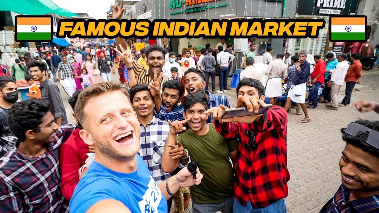 Exploring FAMOUS Indian Market on SM Street in Calicut | Amazing Kerala Vlog!!