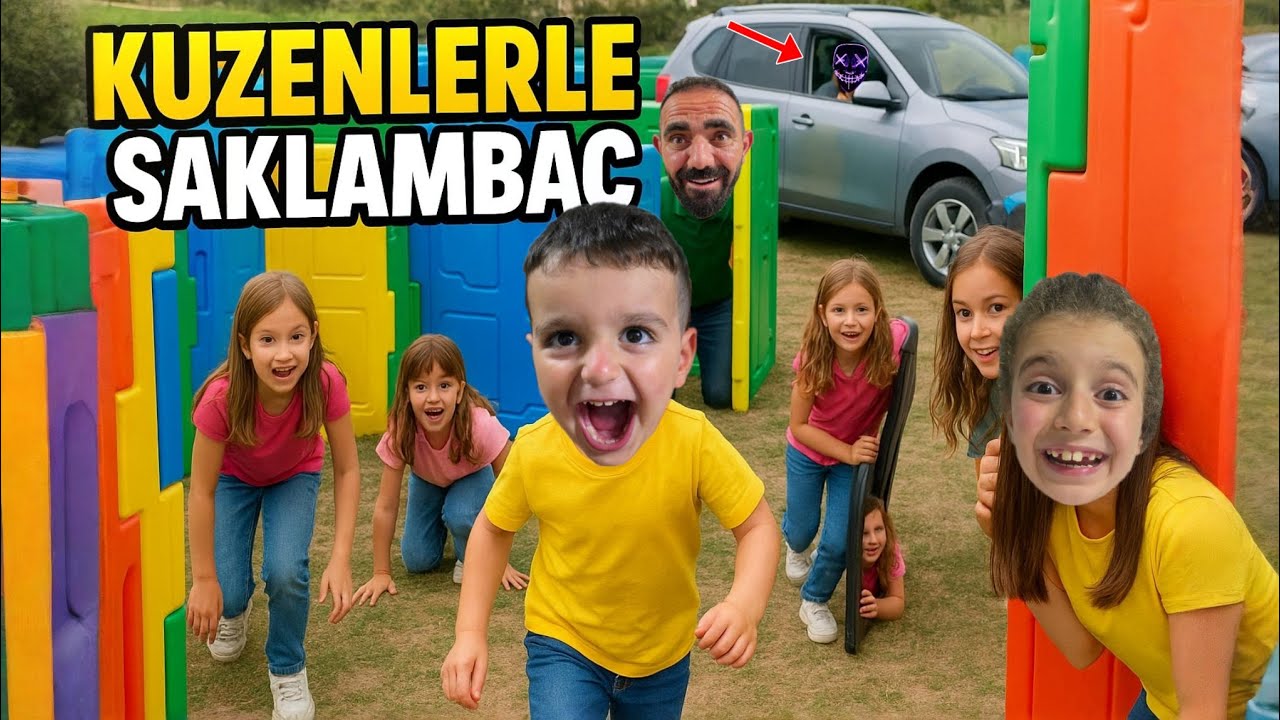 POYRAZ ELİF KUZENLERİYLE SAKLANBAÇ OYNADI!!