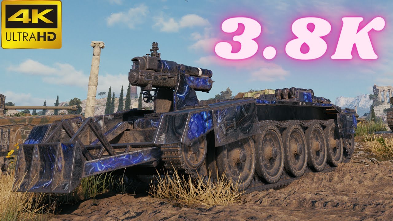 Crusader 5.5-in. SP - 3.8K Damage Arty World of Tanks Replays