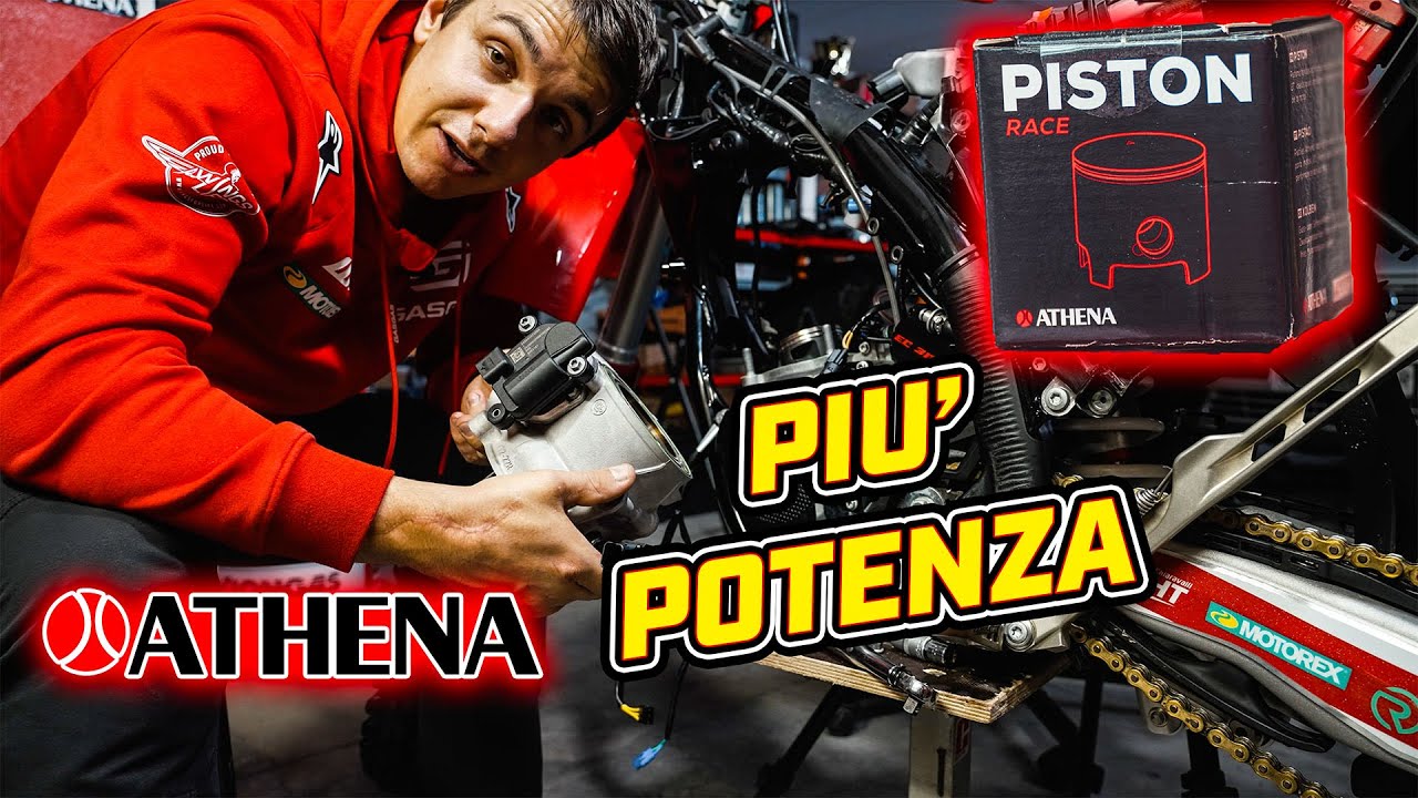 ПОЛНЫЙ ДРОССЕЛЬ - НОВЫЙ ПОРШЕНЬ ATHENA RACE ДЛЯ GASGAS EC300 GP 2025 - УЧЕБНЫЕ СОВЕТЫ ПО СБОРКЕ