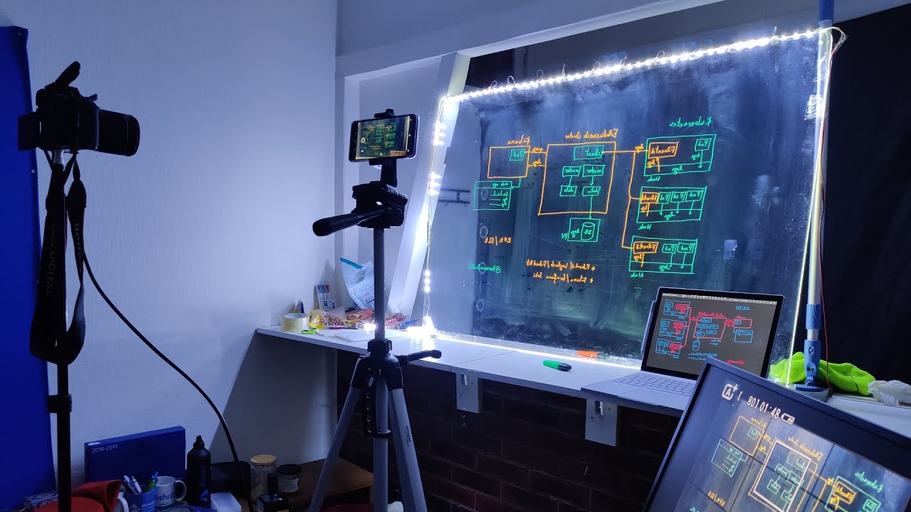 Lightboard setup