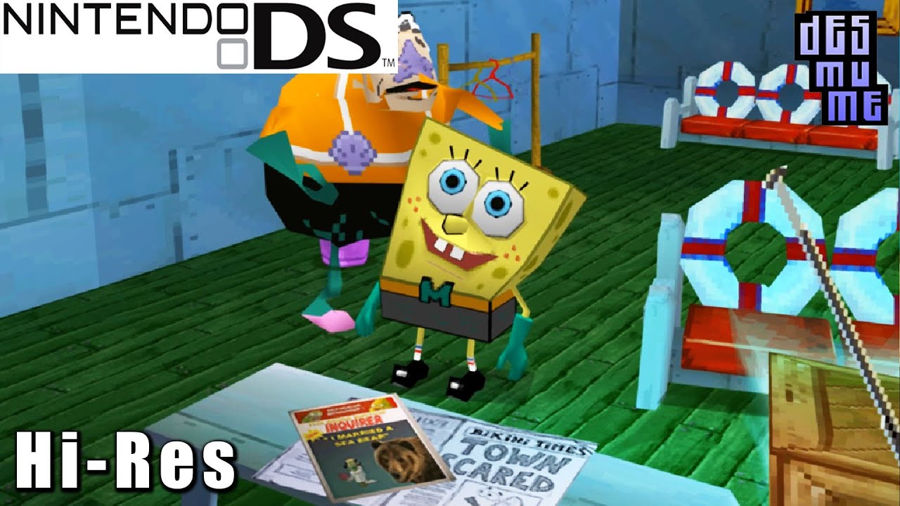 SpongeBob SquarePants: The Yellow Avenger - Nintendo DS Gameplay High Resolution (DeSmuME)
