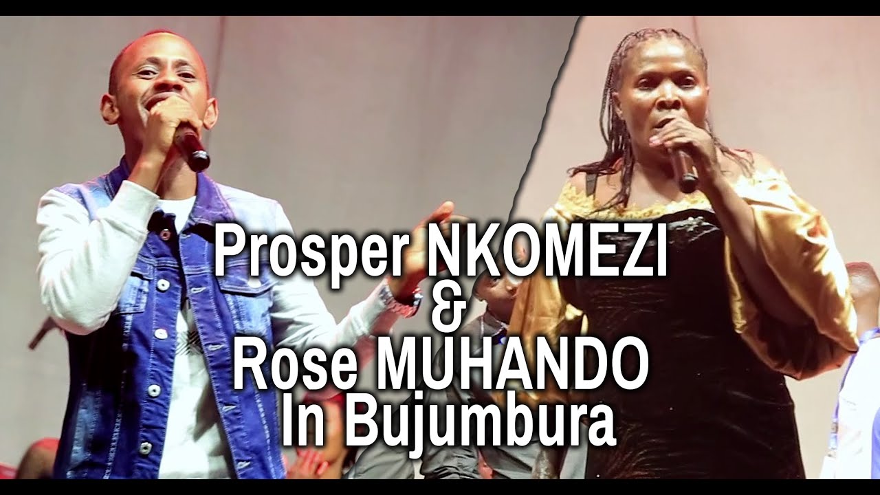 Rose MUHANDO na Prosper NKOMEZI mu bihe vyiza i Bujumbura/ Muhando yarasirivye abantu baratangara