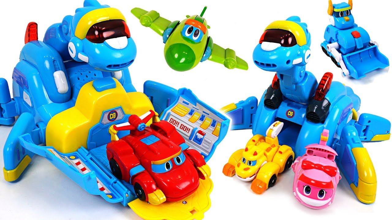 We envy Robocar Poli's headquarters! GoGoDino S3 transform dinosaur base appeared! - DuDuPopTOY