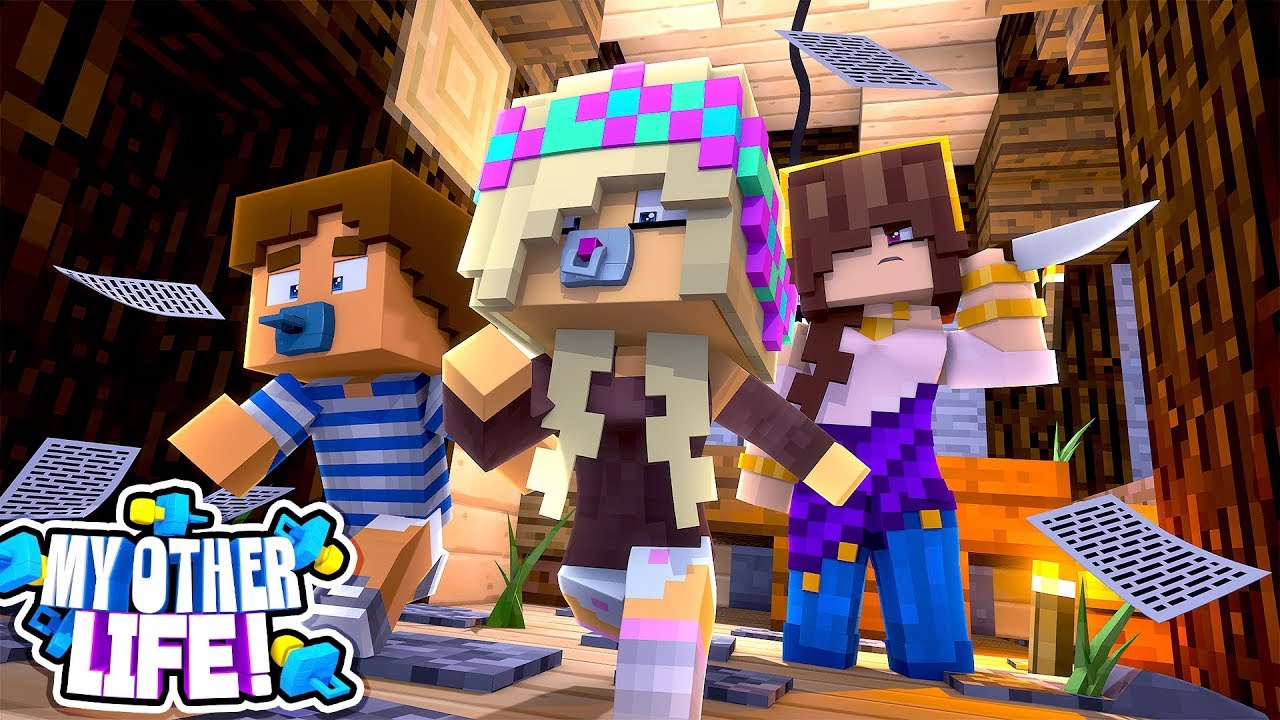 Minecraft MY OTHER LIFE - CAN POOR BABY LEAH ESCAPE THE EVIL ORPHANAGE???